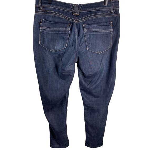 Democracy Ab Technology Women's Jeans Size 8 Mid Rise Tapered Leg Cropped Soft - Picture 3 of 9